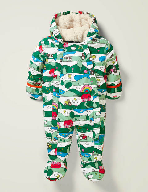Waterproof Snowsuit - Multi Farm Stripe
